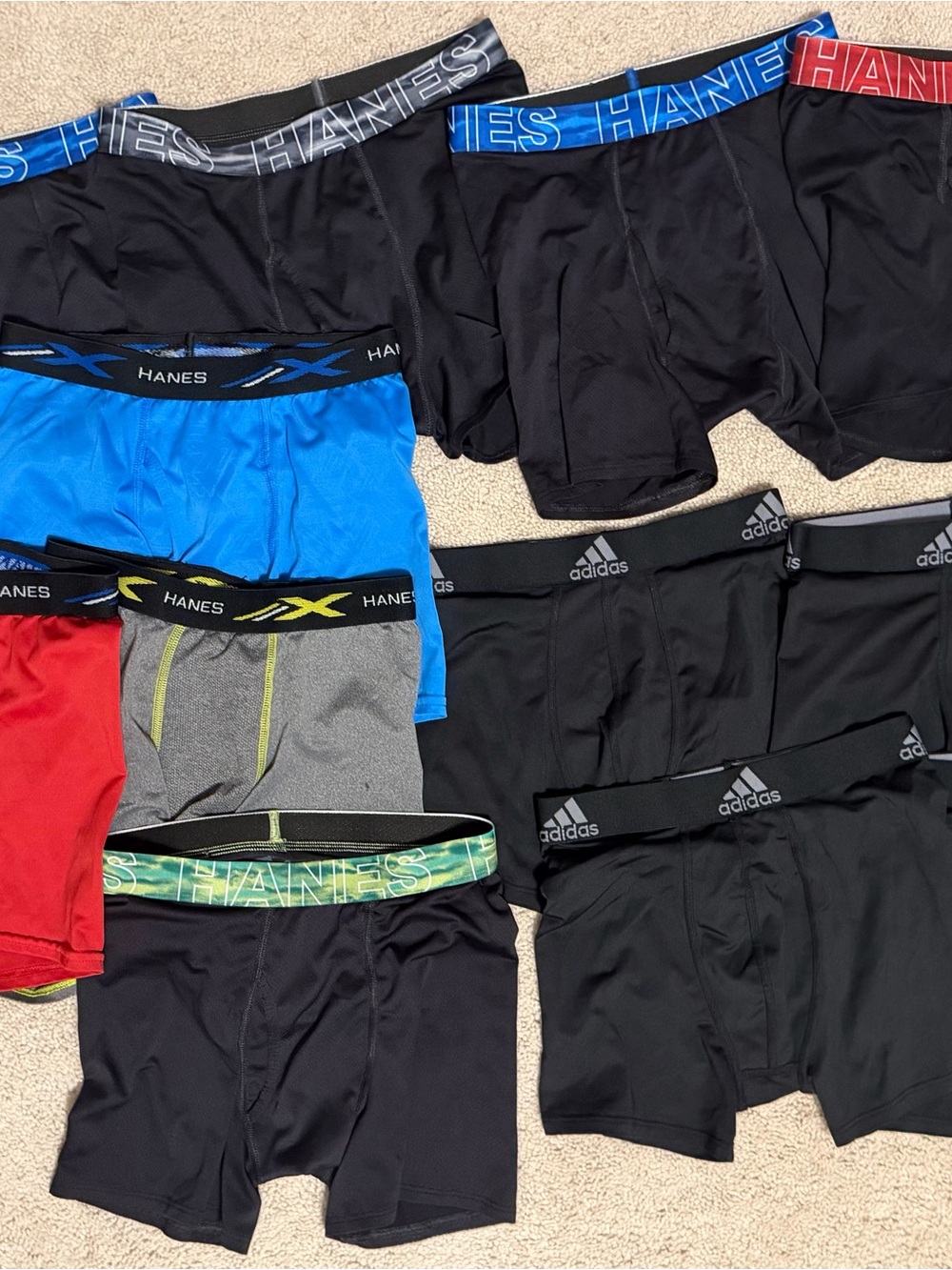 adidas Black Boys' Performance Boxer Briefs - Black